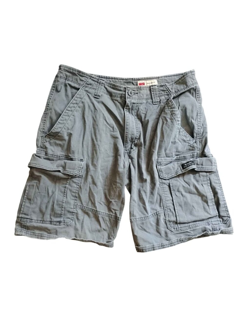 Grey Wrangler Cargo Shorts